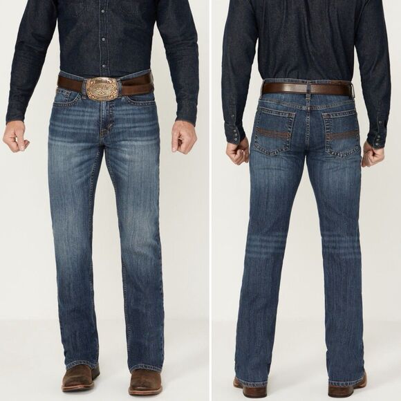Other - Cody James Men's Wolfstooth Wash Duke Relaxed Bootcut Stretch Denim Jeans 33x36